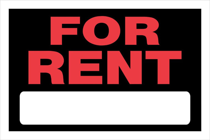 For Rent 8 x 12 PVC Sign