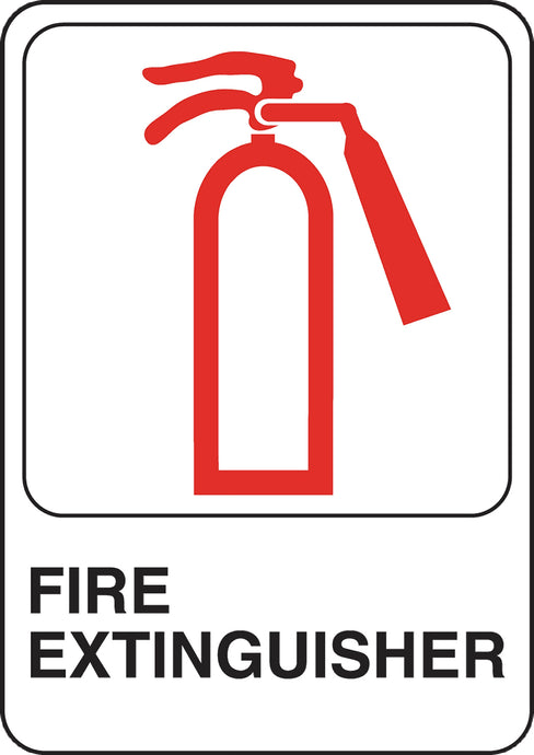 Fire Extinguisher 5 X 7 Self Adhesive Sign