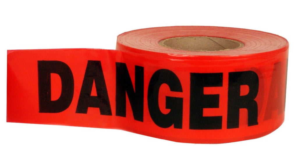 red danger tape