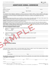 23 Assistance Animal Agreement