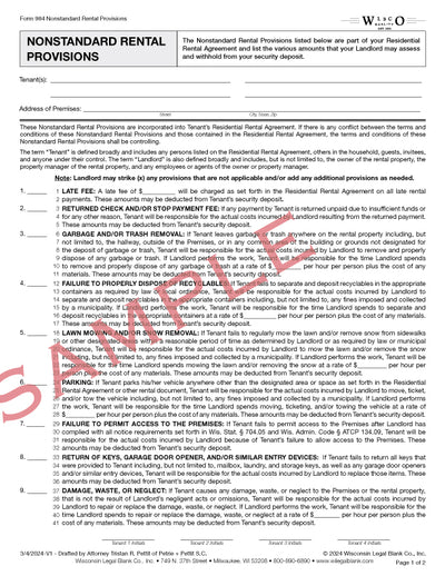 Wisconsin Landlord Forms-Digital Subscription-Tested-Trusted EPA Forms ...