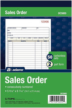 DC5805 Sales Order Book