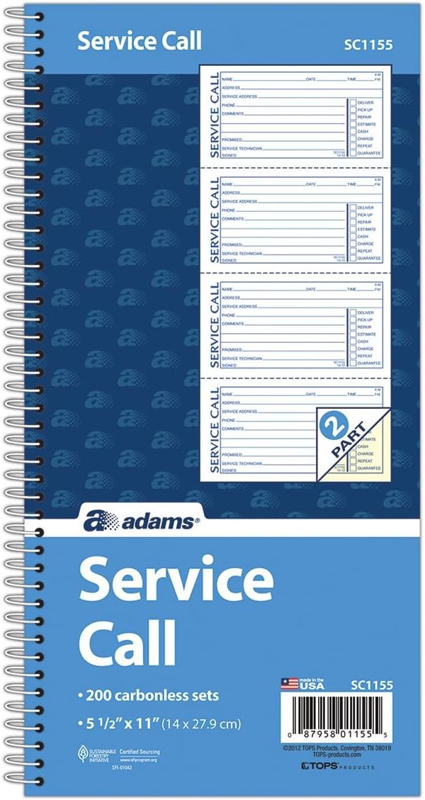 SC1155 Service Call Book