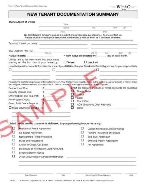 All Rental – Wisconsin Legal Blank