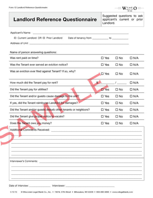 All Rental – Wisconsin Legal Blank