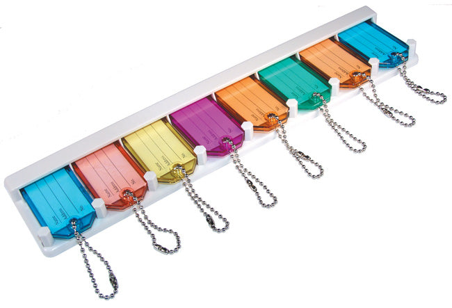 Key Identification Tags and Organizer (8-pack)