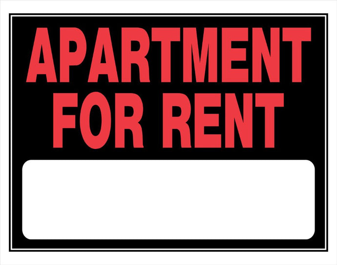 Apartment For Rent 15 x 19 PVC Sign
