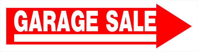Garage Sale 6 x 24 Corrugated PVC Sign