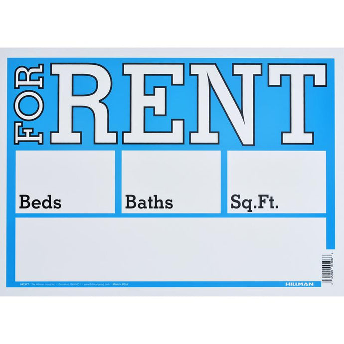 For Rent 10 x 14 PVC Sign