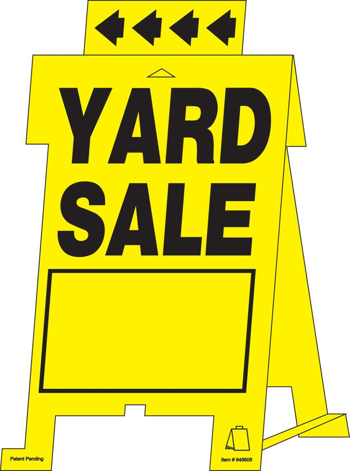 Yard Sale 19 x 12 PVC Tent Sign