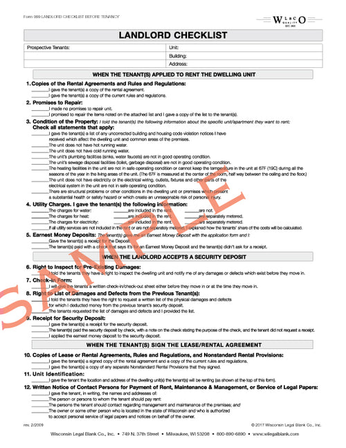 All Rental – Wisconsin Legal Blank