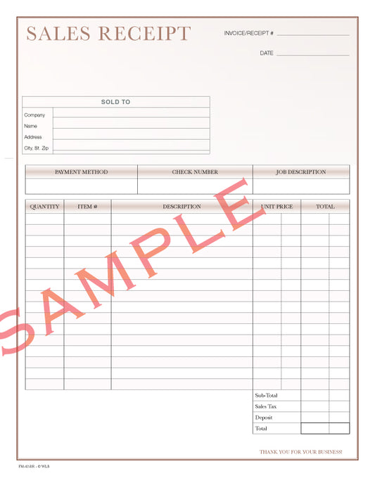 FM-42 Sales Receipt Form