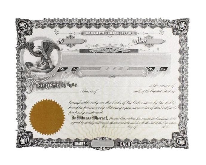 Certificate of Shares