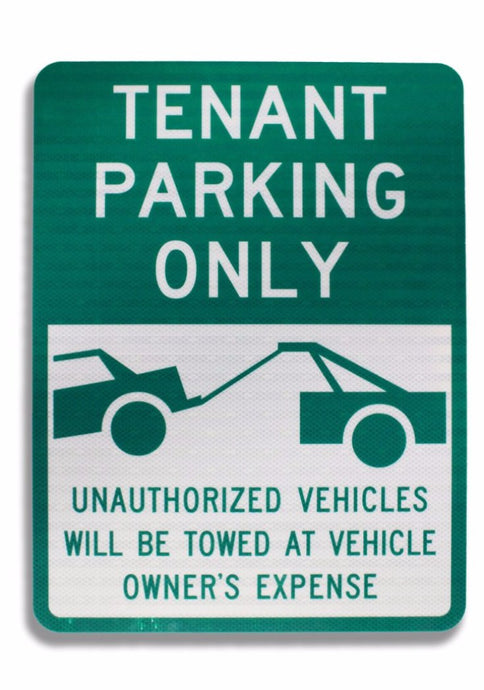 Tenant Parking Only 12 x 18 EGP Aluminum Sign