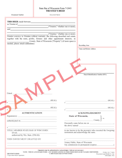 Wisconsin State Bar Forms | PDF | Digital Download – Wisconsin Legal Blank