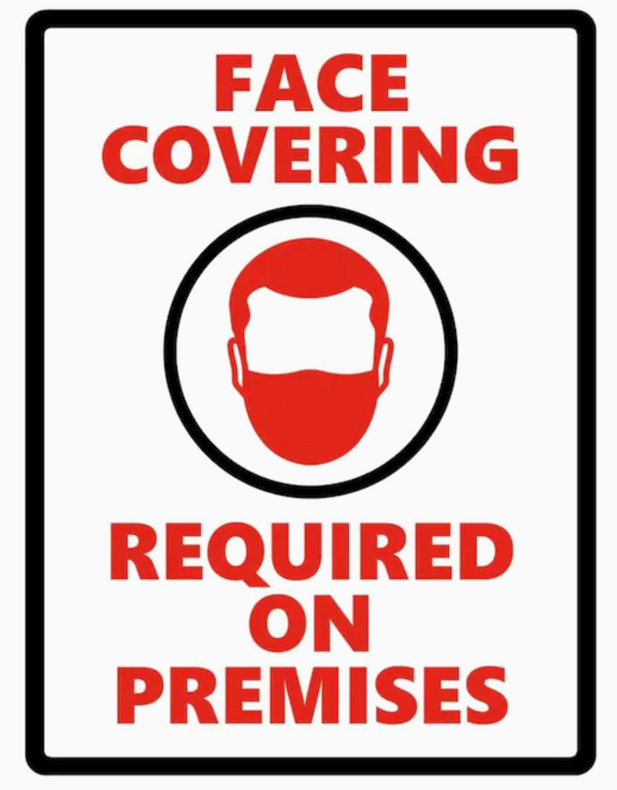 Face Covering Required On Premises Sticker 4