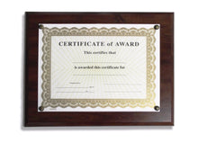 Plaque for Documents Certificates Awards