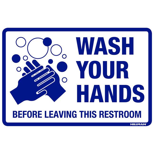 Wash Your Hands Before Leaving This Restroom Sign 8